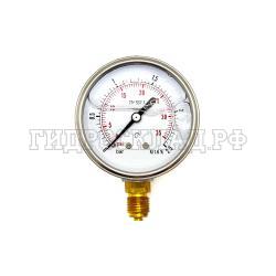 Манометр 63мм 0-2.5 бар  G1/4 (снизу) (BART)