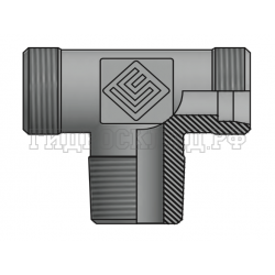 Адаптер ТС тройник P=16 24x1.5 - NPT 1/2"(ш) (гориз.) (Vitillo SPA)