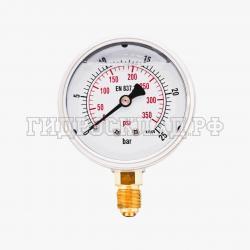 Манометр 63мм 0-25 бар  G1/4 (снизу) (Китай)