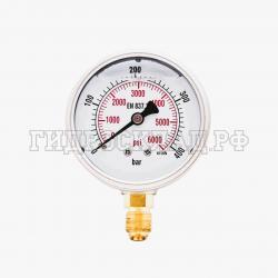 Манометр 63мм 0-400 бар  G1/4 (снизу) (Китай)