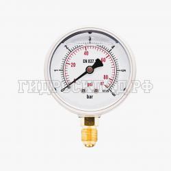 Манометр 63мм 0-6 бар  G1/4 (снизу) (Китай)