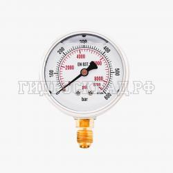 Манометр 63мм 0-600 бар  G1/4 (снизу) (Китай)