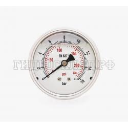 Манометр 63мм 0-16 бар  G1/4 (сзади) (Китай)