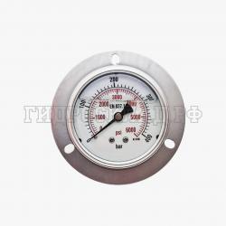 Манометр 63мм 0-400 бар  G1/4 (сзади, панельный монтаж) (Китай)