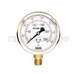 Манометр 100мм 0-250 бар G1/2 (снизу) (Китай)