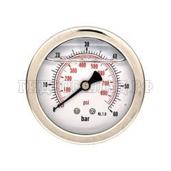 Манометр 63мм 0-60 бар  G1/4 (сзади) (Китай)