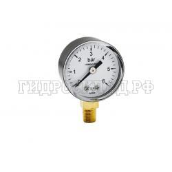 Манометр 0-6 бар R1/8 40мм (радиальный) (Китай)