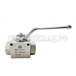 Кран гидравлический шаровый 2-х ходовой BSP 3/4" (Китай)