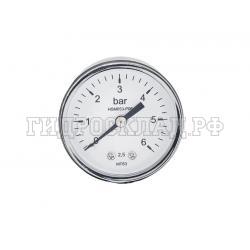 Манометр 0-6 бар R1/8 53мм (осевой) (Китай)