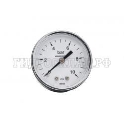Манометр 0-10 бар R1/8 53мм (осевой) (Китай)
