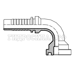Фланец SFS D=41.3 DN=16 (90°) (Китай)