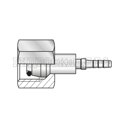 Фитинг DKOS(г) M18x1.5 Ду=2мм (0°) с муфтой (Китай)