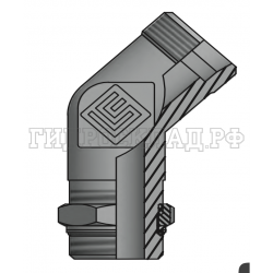 Адаптер ТС 45° P=15 22x1.5 - BSPP1/2"(ш) контргайка (Vitillo SPA)