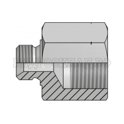 Адаптер BSP(ш) 3/8" - Metric(F) 18x1.5 L=40 (Китай)