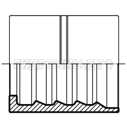 Муфта обжимная 2ST/2SN (с зачисткой) DN=25 (Vitillo SPA)