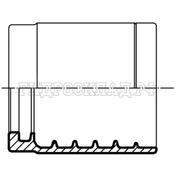 Муфта обжимная 1SC/1SN/2SC DN=10 (Vitillo SPA)