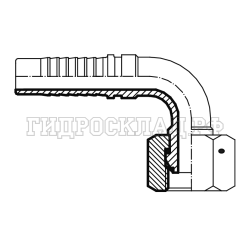 Фитинг BSP (г) 1/2" DN=20 (90°) (thrust-wire nut) (Vitillo SPA)
