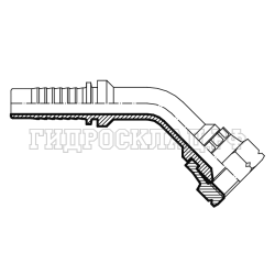 Фитинг JIS(KOMATSU) 24x1.5 DN=12 (45°) (Vitillo SPA)