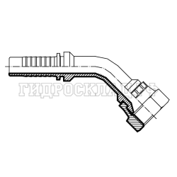 Фитинг JIS(TOYOTA) 1.1/4" DN=32 (45°) (Vitillo SPA)