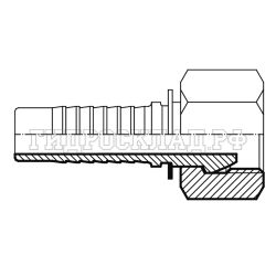 Фитинг DKL-French (г) 20x1.5 DN=10 (0°) PIPE=13.25 (Vitillo SPA)