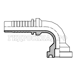 Фланец SFL D=44.5 DN=32 (90°) (Vitillo SPA)