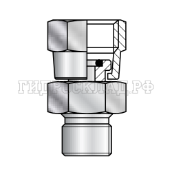 Адаптер манометра G1/2" -  BSPP(ш)1/4" (Mini Press)