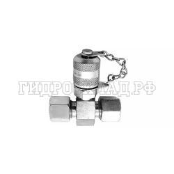 Точка контроля давления M16x1.5 - трубное соединение P=15 M22x1.5-M22x1.5 Series L (мет.колп.с цеп.) (Mini Press)