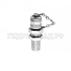 Точка контроля давления M16x2 - DKOS(ш) M18x1.5 - мет.колп.с цеп.  проходной (Mini Press)