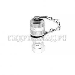 Точка контроля давления M16x2 - JIC(г) 9/16"-18  (мет.колп.с цеп.) (Mini Press)