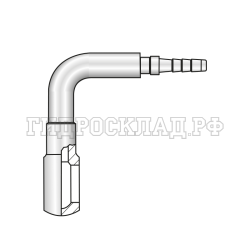 Фитинг BANJO M10X1 Ду=3мм (90°) (Mini Press)