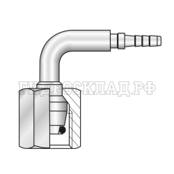 Фитинг DKOL(г) M12x1.5 Ду=3мм (90°) (Mini Press)