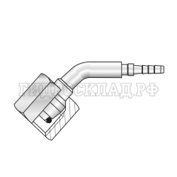 Фитинг DKOL(г) M14x1.5 Ду=4мм (45°) (Mini Press)