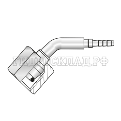 Фитинг DKOS(г) M18x1.5 Ду=3мм (45°) (Mini Press)