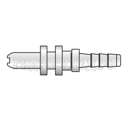 Фитинг Plug-in  Ду=2мм (0°) (Mini Press)