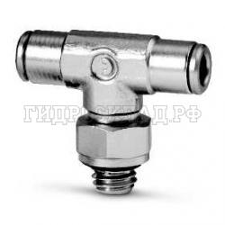 Фитинг цанга Тройник P= 3мм - M5 o.r. (гориз.поворотный) (Camozzi)