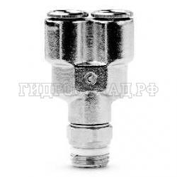 Фитинг цанга Тройник P= 6мм - M5 (Y-образный) (Camozzi)