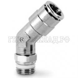 Фитинг цанга 45° P=10мм - G3/8 (поворотный) (Camozzi)