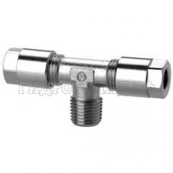Фитинг биконический тройник P=10мм - R1/4 (горизонт.) (Camozzi)