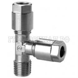 Фитинг биконический тройник P= 4мм - R1/8 (верт.) (Camozzi)