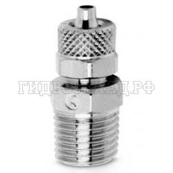 Фитинг с накидной гайкой 0° Tube= 8/6мм - R3/8 (Camozzi)