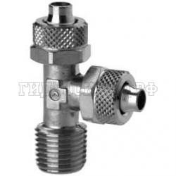 Фитинг с накидной гайкой Тройник P= 8/6мм - R1/8 (верт.) (Camozzi)