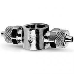 Фитинг с накидной гайкой тройник BANJO G1/8 P= 6/4мм (Camozzi)