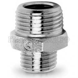 Переходник 0° G1/8(ш) - G3/8(ш) (Camozzi)