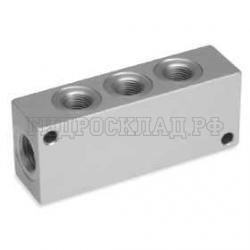 Коллектор вх.G1/2 - вых.G3/8 x 4 x 2 (Camozzi)